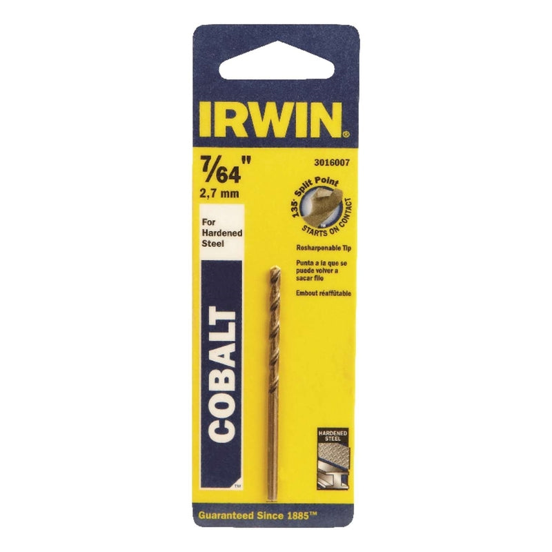 IRWIN - Irwin 7/64 in. X 2-5/8 in. L Cobalt Alloy Steel Drill Bit Straight Shank 1 pc - Case of 3