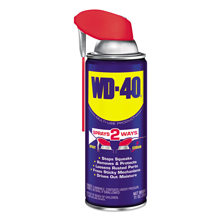 WD-40 - Smart Straw Spray Lubricant, 11 oz Aerosol Can, 12/Carton