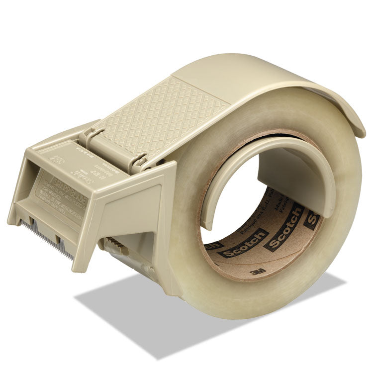 Scotch - Compact and Quick Loading Dispenser for Box Sealing Tape, 3" Core, For Rolls Up to 2" x 50 m, Gray