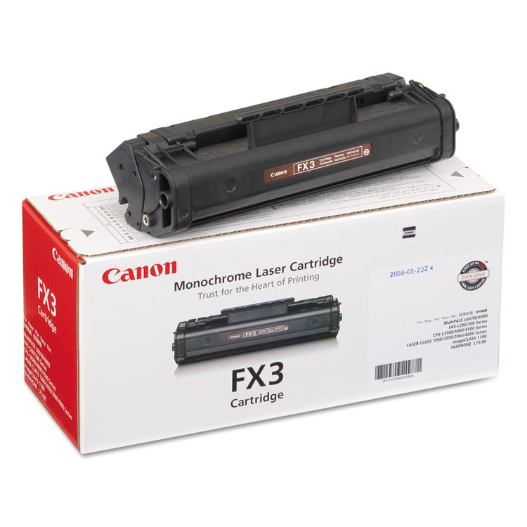 Canon - 1557A002BA (FX-3) Toner, 2,700 Page-Yield, Black