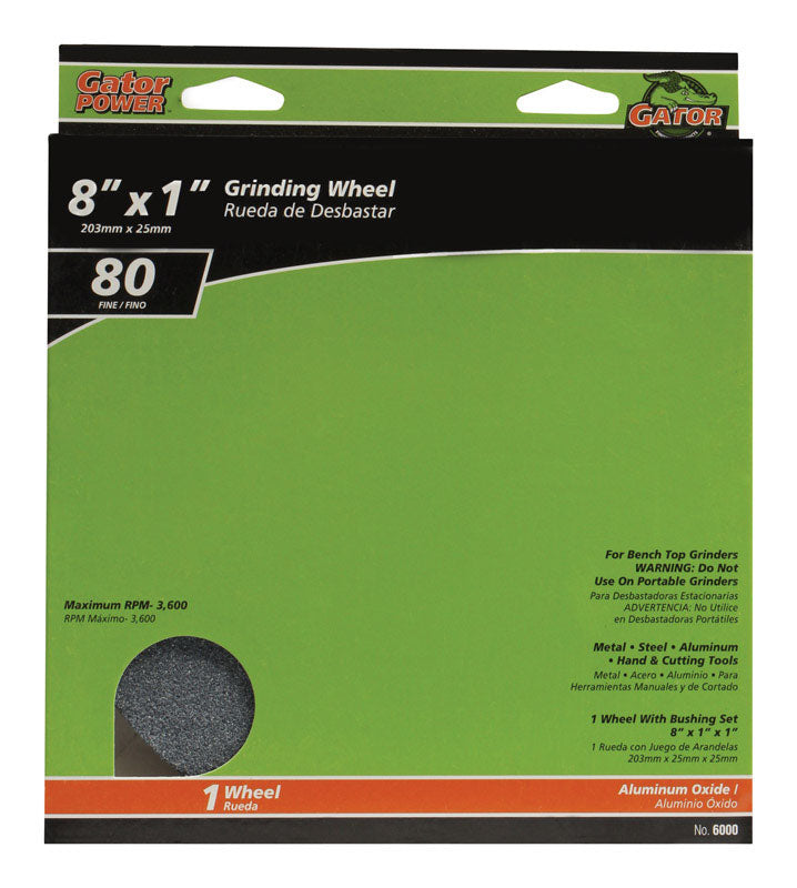 GATOR - Gator 8 in. D X 1 Grinding Wheel