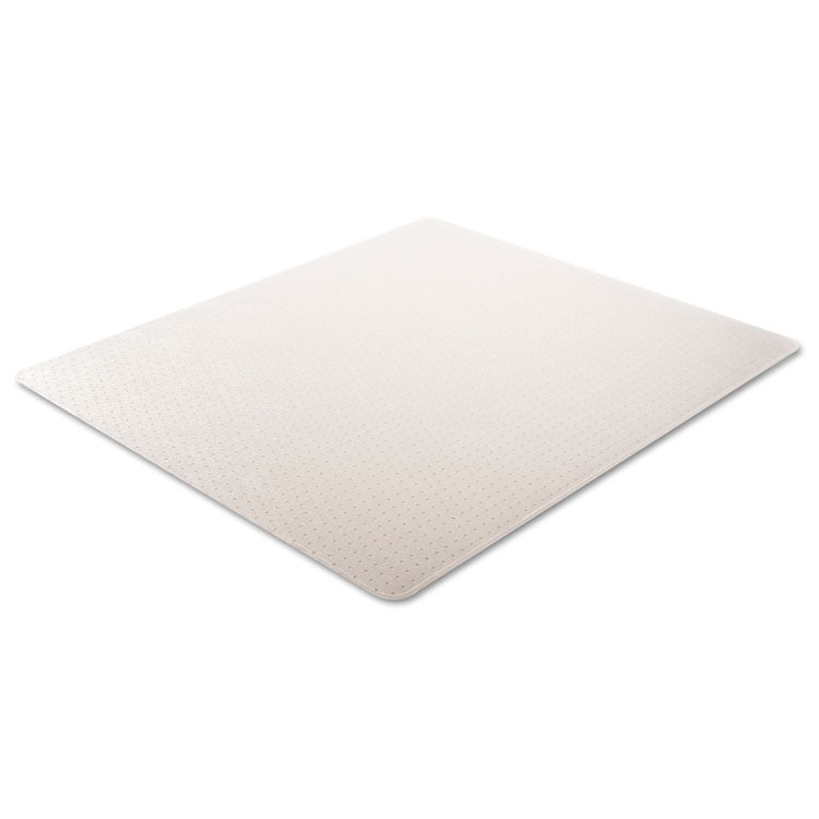 deflecto - DuraMat Moderate Use Chair Mat, Low Pile Carpet, Flat, 46 x 60, Rectangle, Clear