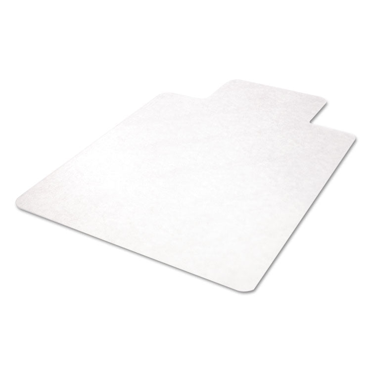 deflecto - EconoMat All Day Use Chair Mat for Hard Floors, Flat Packed, 45 x 53, Wide Lipped, Clear