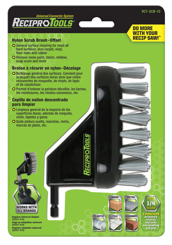 RECIPROTOOLS - ReciproTools 4 in. Nylon Offset Brush 1 pk [RCT-SCB-10]