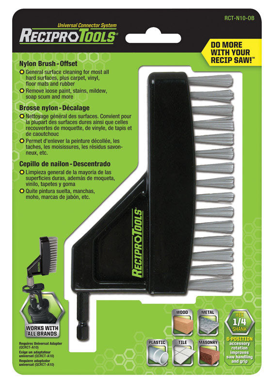 RECIPROTOOLS - ReciproTools 4 in. Nylon Offset Brush 1 pk [RCT-N10-OB]