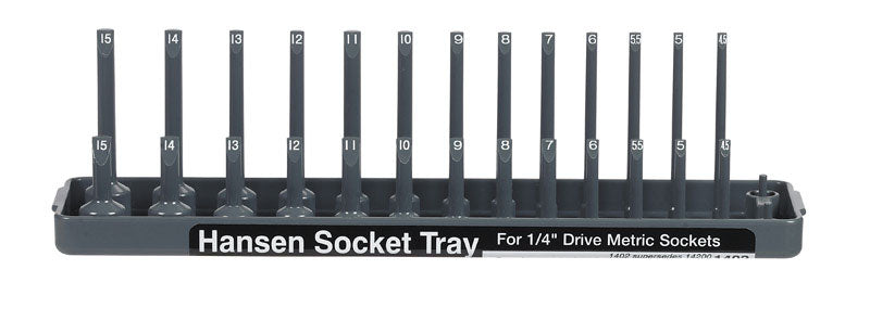 HANSEN GLOBAL - Hansen Global 9 in. L X 1/4 in. drive Metric Socket 1 pc