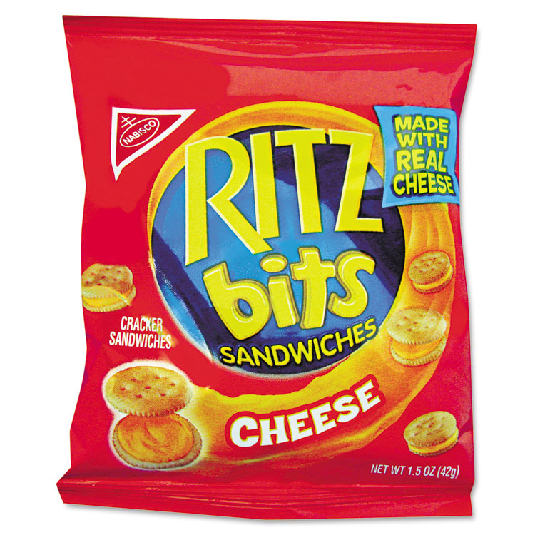 Nabisco - Ritz Bits, Cheese, 1.5 oz Packs, 60/Carton