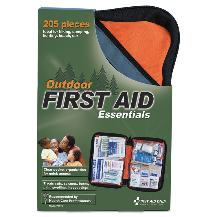 First Aid Only - Outdoor Softsided First Aid Kit for 10 People, 205 Pieces, Fabric Case