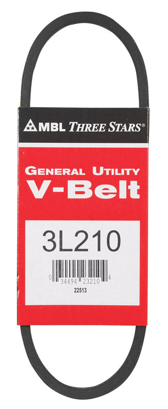 MITSUBOSHI - Mitsuboshi FHP 3L210 Standard General Utility V-Belt 0.38 in. W X 21 in. L For Fractional Horsepower