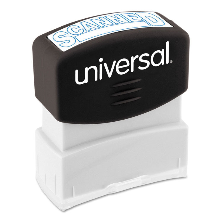 Universal - Message Stamp, SCANNED, Pre-Inked One-Color, Blue