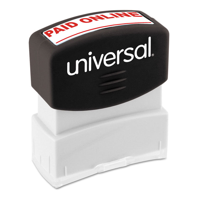 Universal - Message Stamp, PAID ONLINE, Pre-Inked One-Color, Red