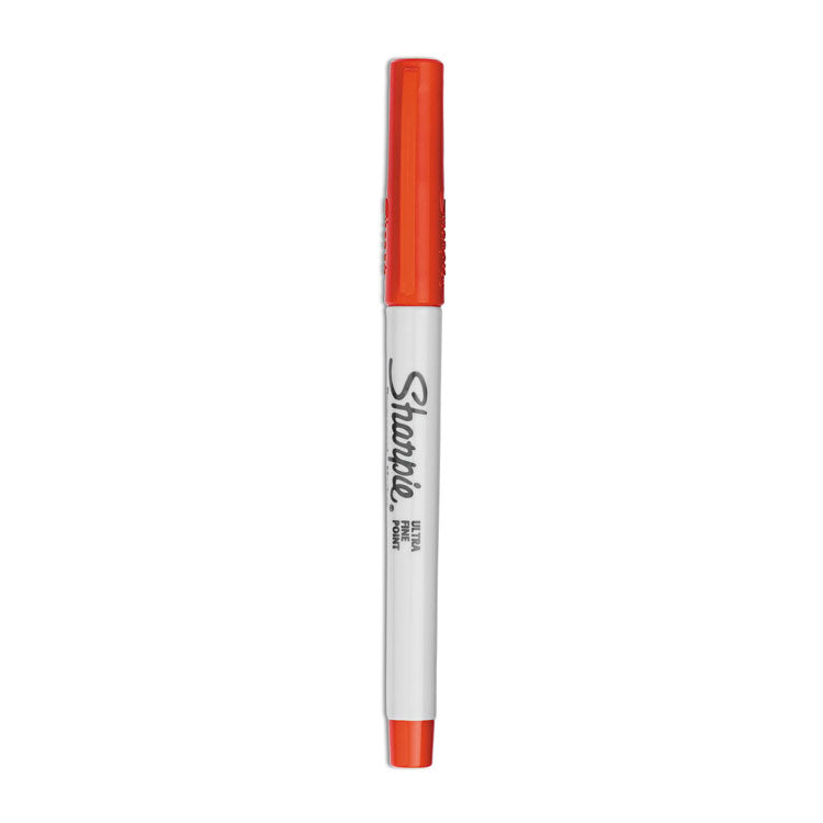 Sharpie - Ultra Fine Tip Permanent Marker, Extra-Fine Needle Tip, Red, Dozen