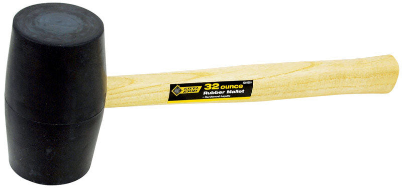 STEEL GRIP - Steel Grip 32 oz Mallet Rubber Head Wood Handle