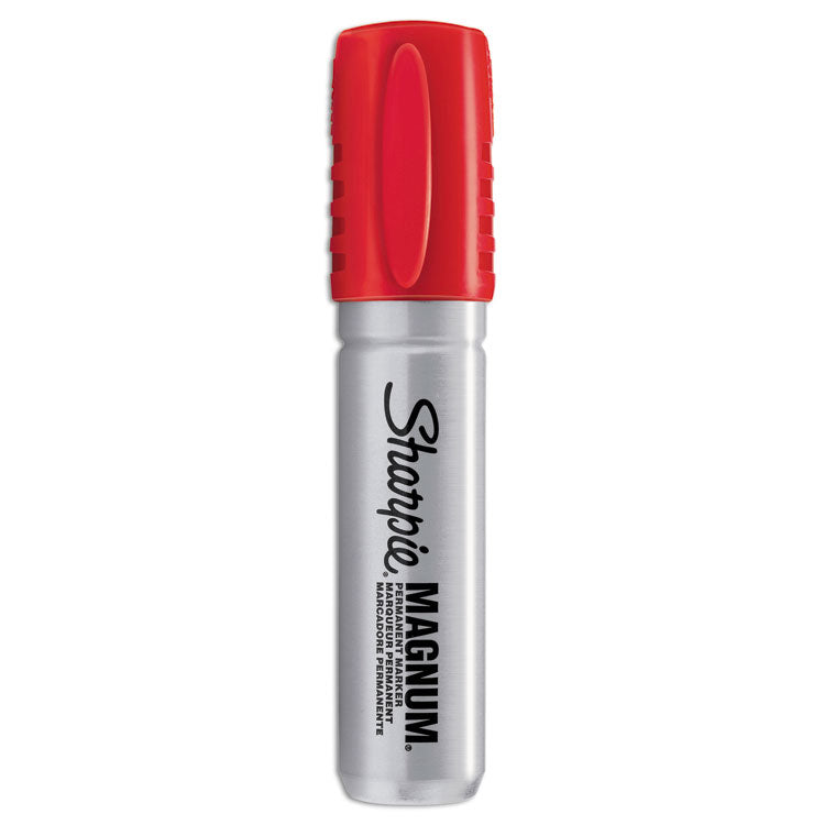 Sharpie - Magnum Permanent Marker, Broad Chisel Tip, Red