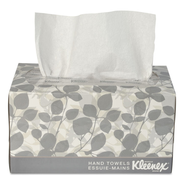Kleenex - Hand Towels, POP-UP Box, Cloth, 1-Ply, 9 x 10.5, White, 120/Box