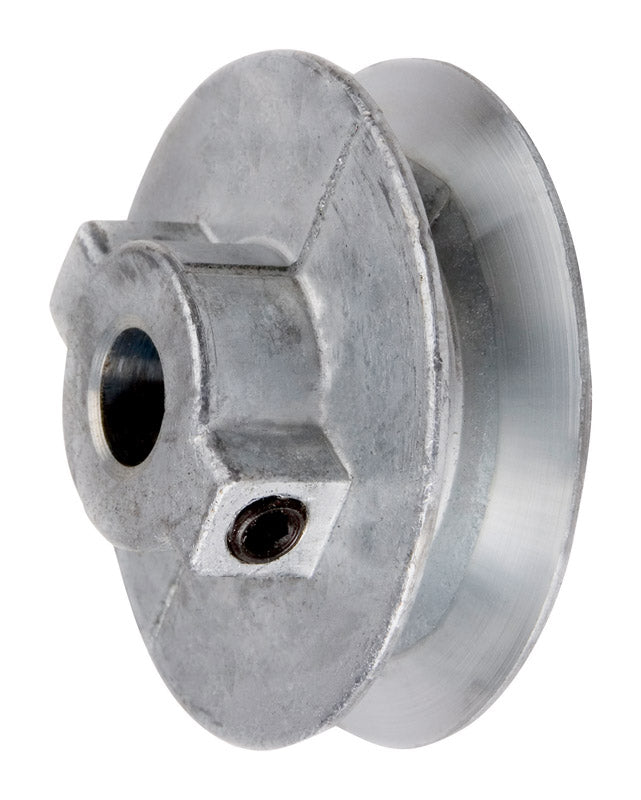 CHICAGO DIE CAST - Chicago Die Cast 3 1/2 in. D Zinc Single V Grooved Pulley [350A6]