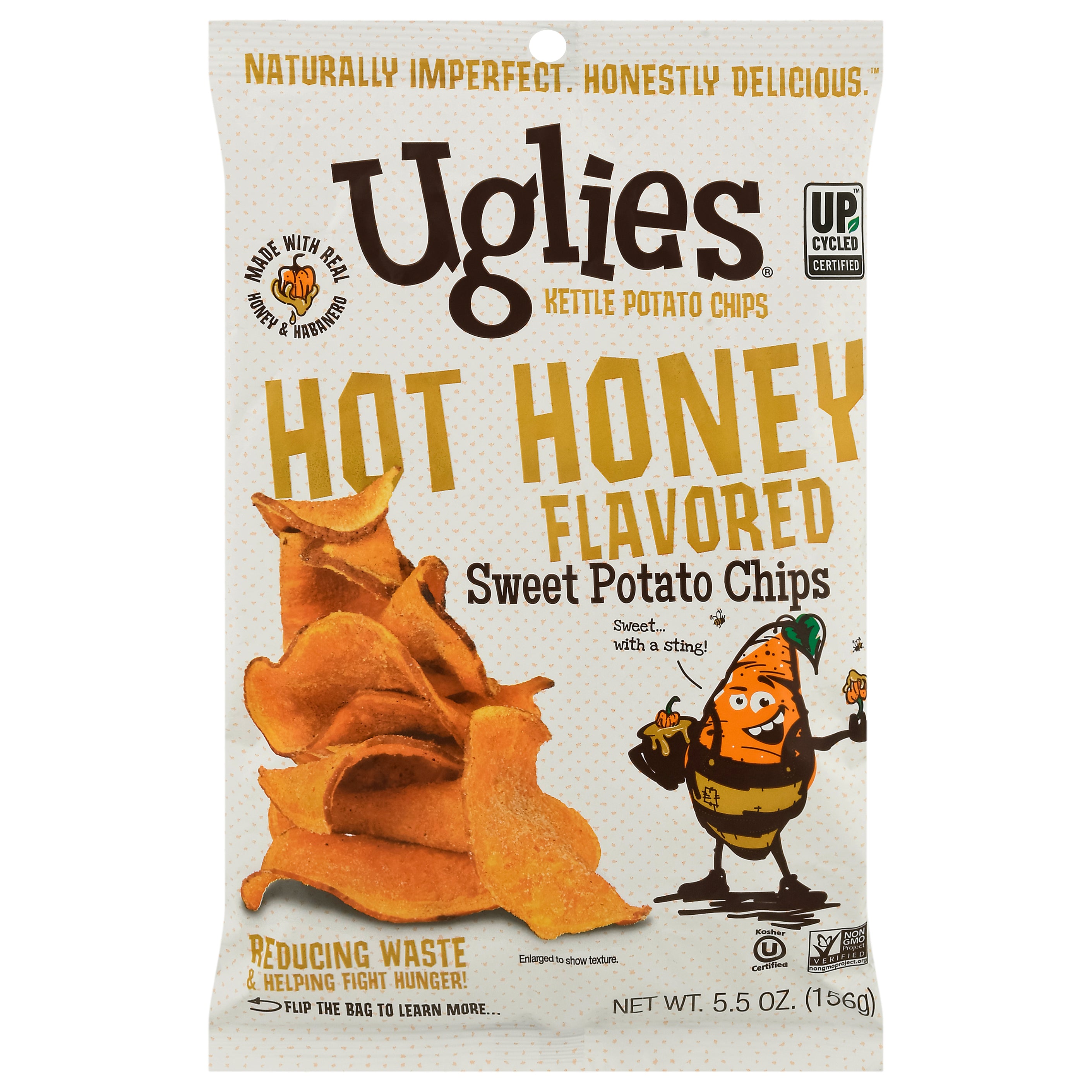Uglies Hot Honey Flavored Sweet Potato Chips 5.5 oz - Case of 12