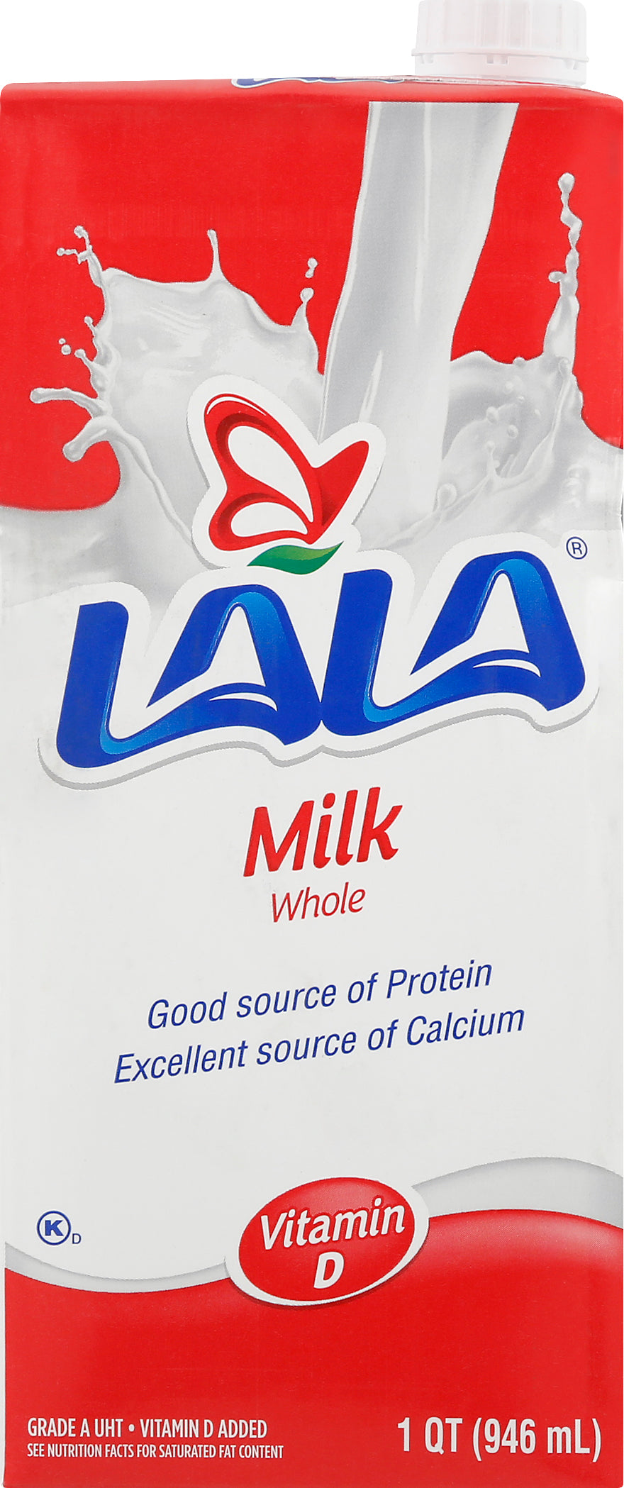 Lala Whole Milk 1 qt - Case of 12