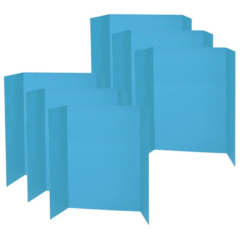 PACON - Presentation Board, Sky Blue, Single Wall, 48" x 36", Pack of 6