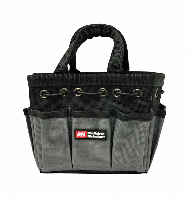 MCGUIRE-NICHOLAS - McGuire-Nicholas 4 in. W X 6 in. H Polyester Tool Bag 8 pocket Black 1 pc