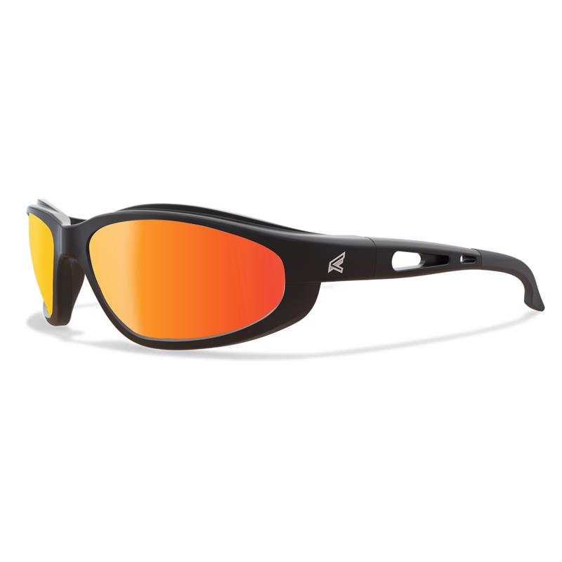 EDGE EYEWEAR - Edge Eyewear Dakura Safety Glasses Red Mirror Lens Black Frame 1 pc