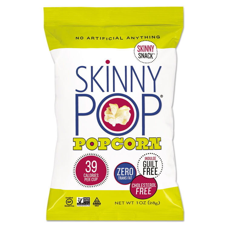 SkinnyPop Popcorn - Popcorn, Original, 1 oz Bag, 12/Carton
