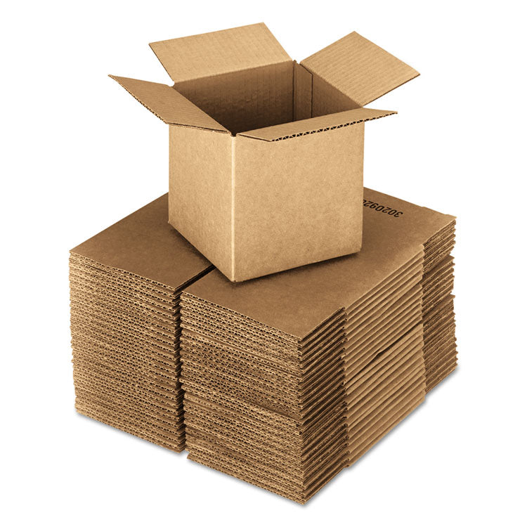 Universal - Cubed Fixed-Depth Corrugated Shipping Boxes, Regular Slotted Container (RSC), 16" x 16" x 16", Brown Kraft, 25/Bundle