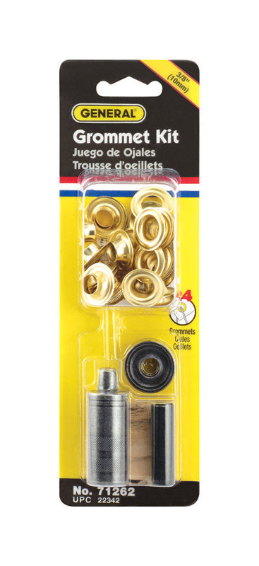GENERAL - General 3/8 in. D Brass Grommet Kit 1 pk