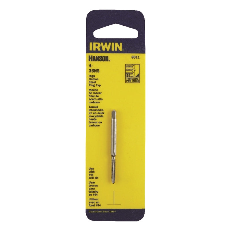 IRWIN - Irwin Hanson High Carbon Steel SAE Plug Tap 4-36 1 pc