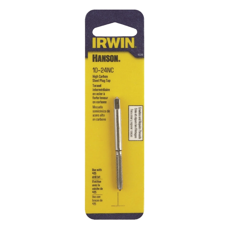 IRWIN - Irwin Hanson High Carbon Steel SAE Plug Tap 10-24 1 pc