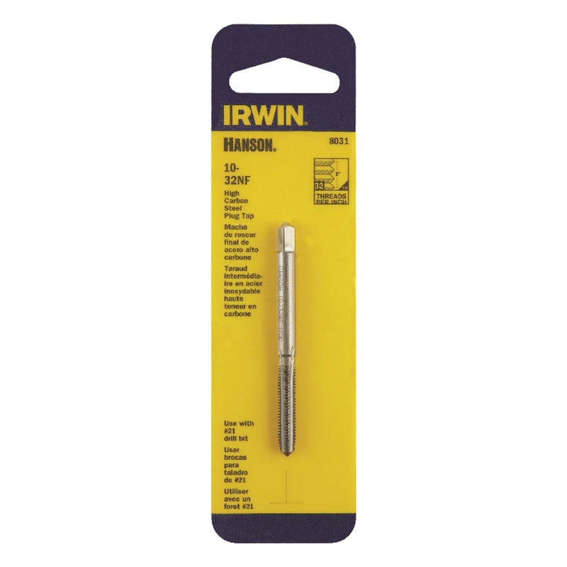 IRWIN - Irwin Hanson High Carbon Steel SAE Plug Tap 10-32 1 pc