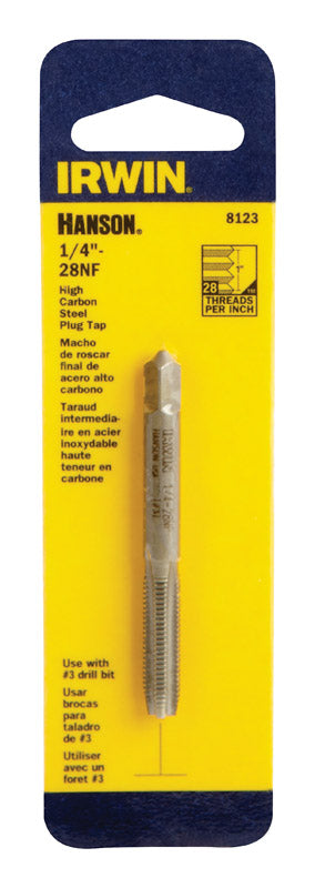 IRWIN - Irwin Hanson High Carbon Steel SAE Fraction Tap 1/4 in. 1 pc [8123]