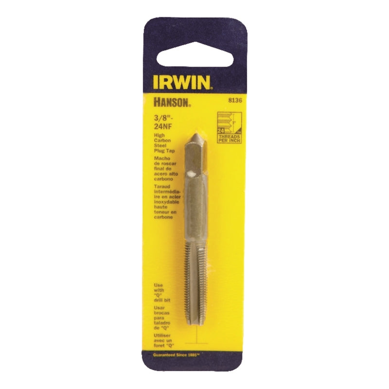 IRWIN - Irwin Hanson High Carbon Steel SAE Fraction Tap 3/8 in. 1 pc [8136]