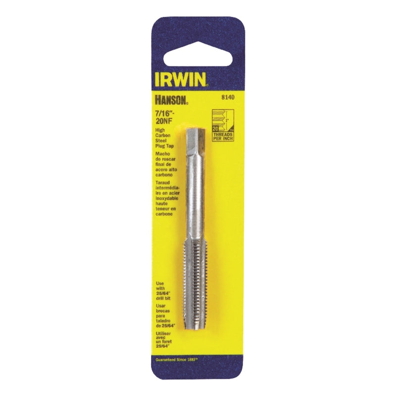 IRWIN - Irwin Hanson High Carbon Steel SAE Fraction Tap 7/16 in. 1 pc [8140]