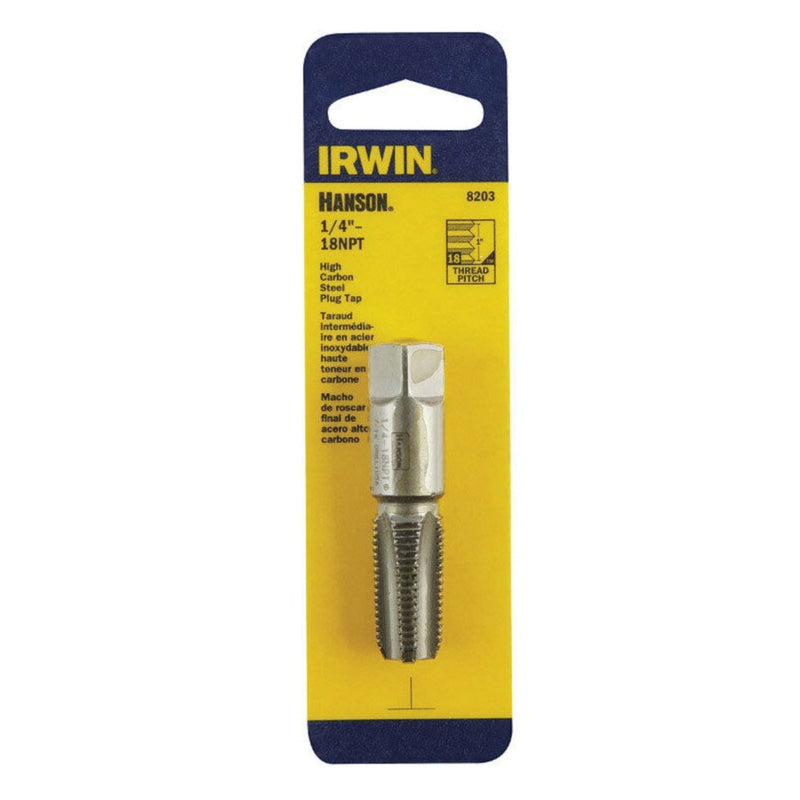 IRWIN - Irwin Hanson High Carbon Steel SAE Plug Tap 1/4 in. 1 pc