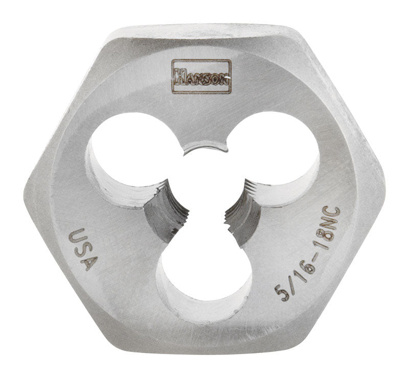 IRWIN - Irwin Hanson High Carbon Steel SAE Hexagon Die 5/16 in. 1 pc [9427]