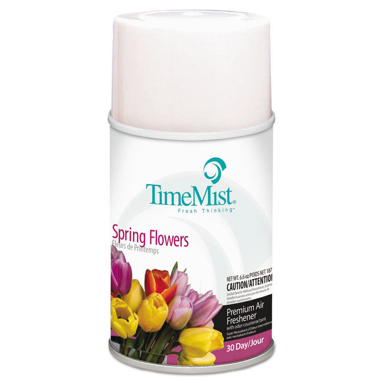 TimeMist - Premium Metered Air Freshener Refill, Spring Flowers, 6.6 oz Aerosol Spray