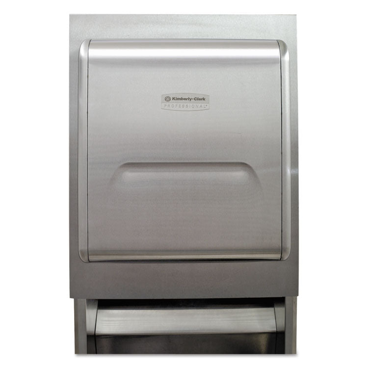 Kimberly-Clark Professional* - MOD Recessed Dispenser Housing with Trim Panel, 11.13 x 4 x 15.37, Stainless Steel