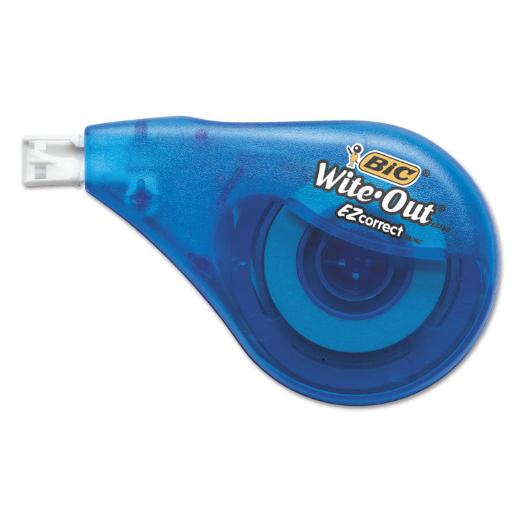 BIC - Wite-Out EZ Correct Correction Tape, Non-Refillable, Blue Applicator, 0.17" x 472"