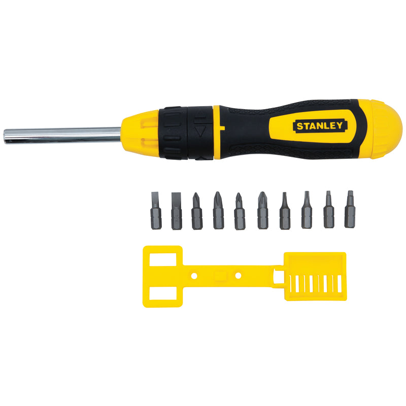 STANLEY - Stanley Multi-Bit Ratchet Screwdriver 7 in. 10 pc