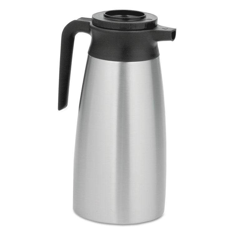 BUNN - 1.9 Liter Thermal Pitcher, Stainless Steel/Black