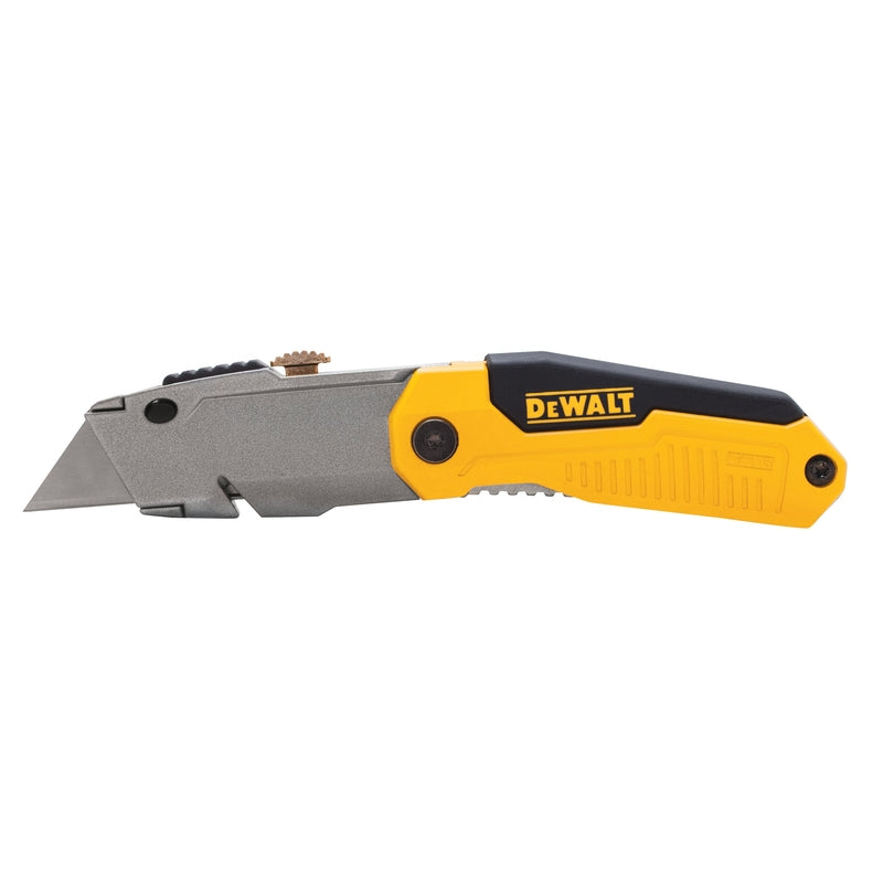 DEWALT - DeWalt 8-3/4 in. Folding Utility Knife Black/Yellow 1 pk