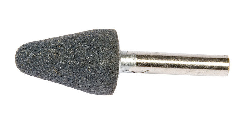 FORNEY - Forney 1-1/8 in. D X 3/4 in. L Aluminum Oxide Stem Mounted Point Cone 38550 rpm 1 pc