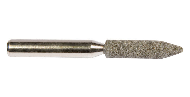 FORNEY - Forney 1-1/8 in. D X 1/4 in. L Aluminum Oxide Stem Mounted Point Cone 50510 rpm 1 pc