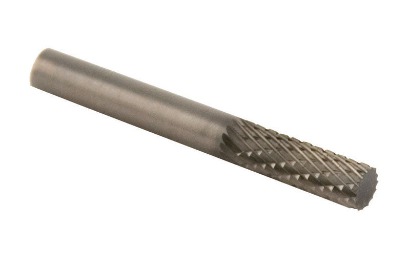 FORNEY - Forney 1/4 in. D X 2.5 in. L Cylinder Burr Tungsten Carbide 1 pc