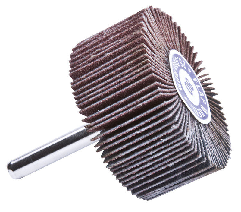 FORNEY - Forney 2 in. D X 1/4 in. Aluminum Oxide Flap Wheel 80 Grit 1 pc