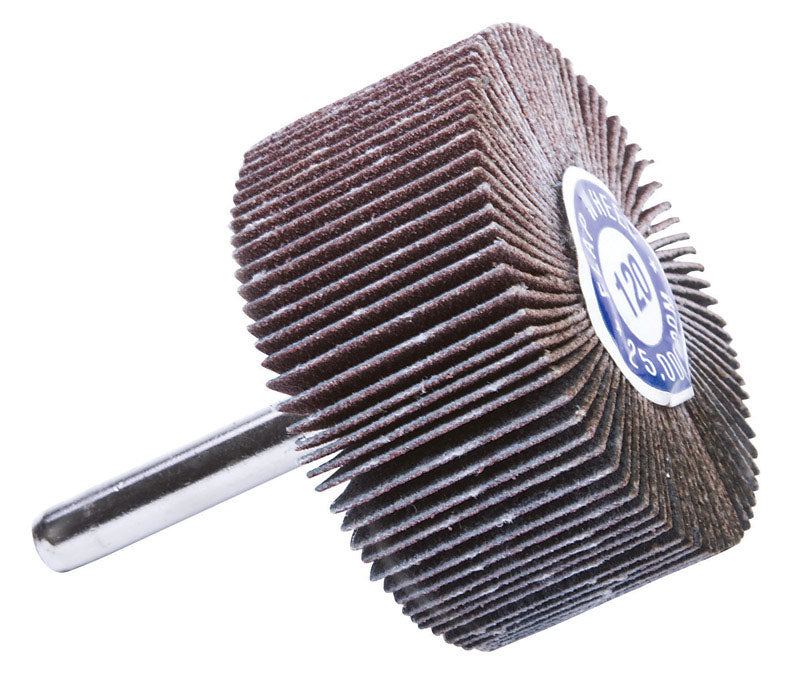 FORNEY - Forney 2 in. D X 1/4 in. Aluminum Oxide Flap Wheel 120 Grit 1 pc