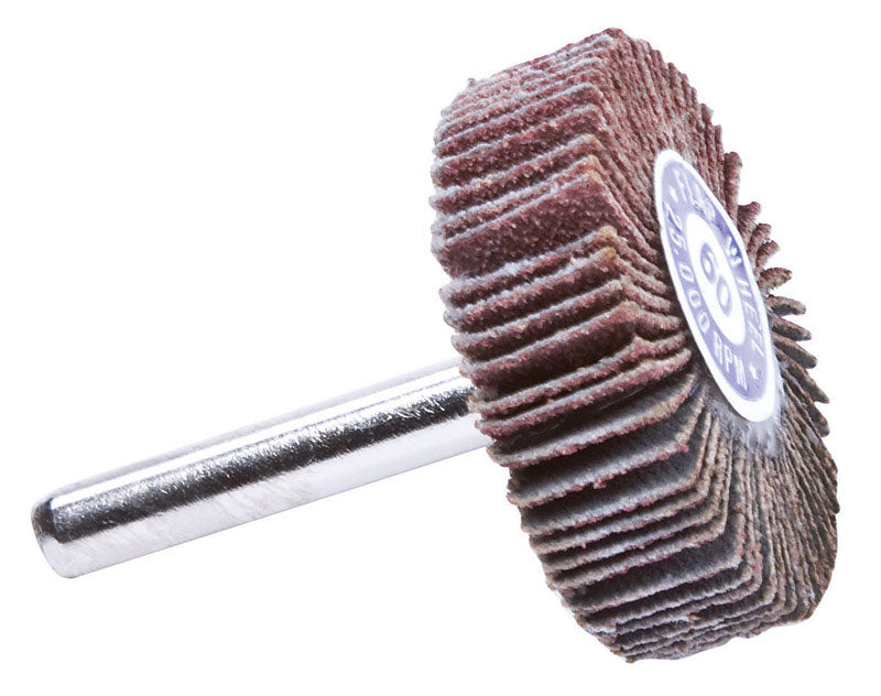 FORNEY - Forney 1-1/2 in. D X 1/4 in. Aluminum Oxide Flap Wheel 60 Grit 1 pc