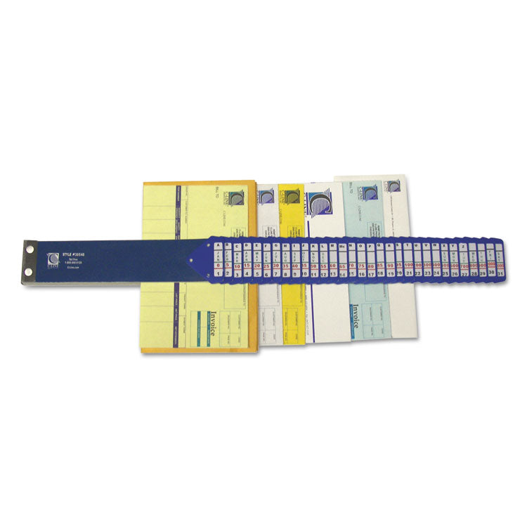 C-Line - Heavy-Duty Indexed Sorter, 31 Dividers, Alpha/Numeric/Month/Date/Day Index, Letter Size, Blue Frame