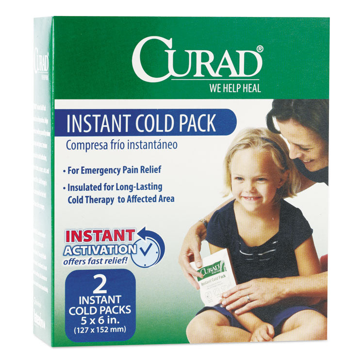 Curad - Instant Cold Pack, 5 x 6, 2/Box